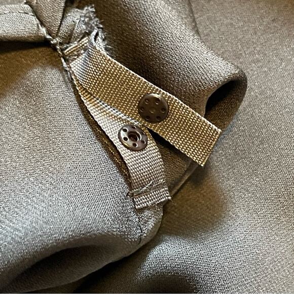 Milly Grey Silk Short Sleeve High Low Blouse Small - Picture 7 of 10